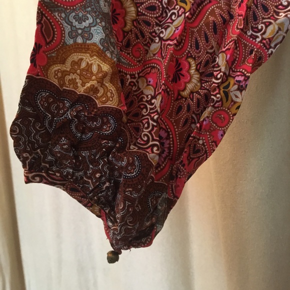 Pink/reddish and multi-colored silky dress/tunic - Picture 3 of 3